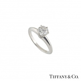 Tiffany & Co. The Tiffany Setting Diamond Ring 0.96ct G/VVS1 XXX